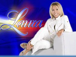 Laura Bozzo, host of the Spanish language smash hit Laura, speaks during  a interview in her television studio in Lima, Peru, Sept. 7, 2004. Bozzo is  awaiting trial on charges she took