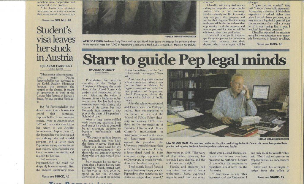 Starr law school goals article 2004.jpg