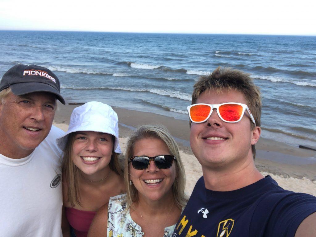 Wideen enjoys a road trip with her family to Lake Michigan in Sheboygan, Wis., in September. Wideen said she loves being in nature.