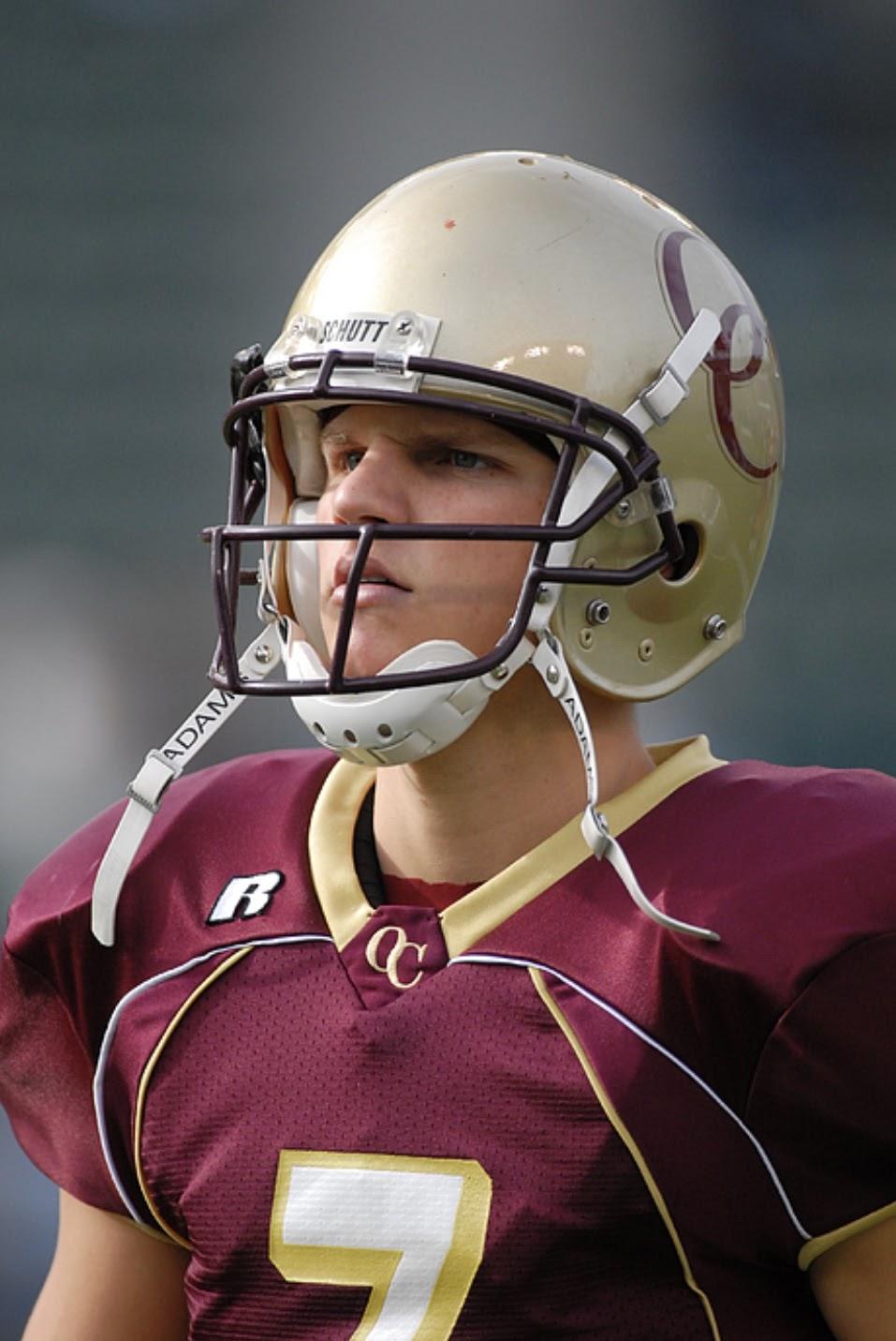 Oaks Christian’s most decorated player — Jimmy Clausen. He went 42–0 as a four-year starter for the Lions, was a U.S. Army All-American and played at Notre Dame. After five forgettable seasons in the NFL, Clausen is widely known as a draft “bust.” Photo courtesy of Icon Sports Wire