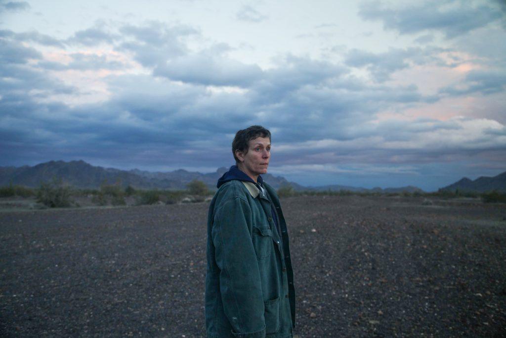 Fern (Frances McDormand) looks into the distance and contemplates where to go next. The van-dwellers did not always travel the same route together.