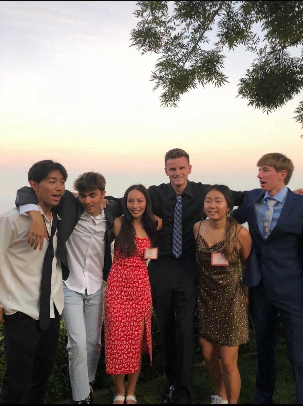 Conner with his friends at The Brock House. Conner was a senior studying Creative Writing at Pepperdine. Photo courtesy of Sig Ep