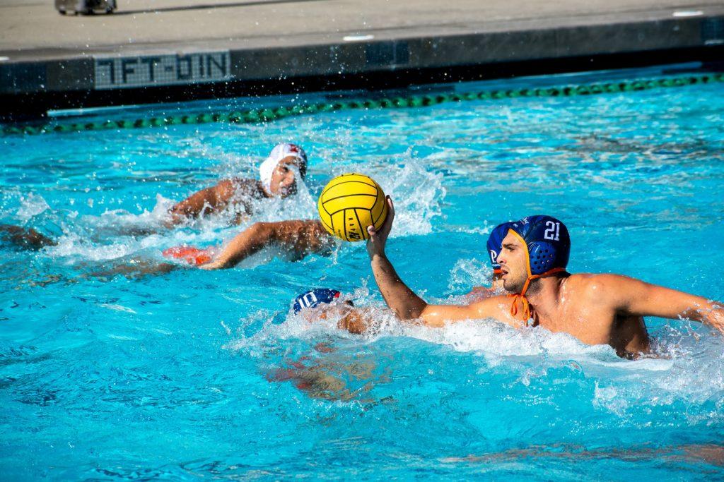 Pepp #21 prepares to pass ball to goalie