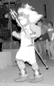 King Triton marches at the Tidal Wave pep rally Wednesday. Photo/Faith Lynn