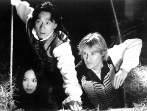 Jakie Chan and Owen Wilson team up with Fann Wong in London to avenge an evil crime. Photo/Courtesy Buena Vista Pictures