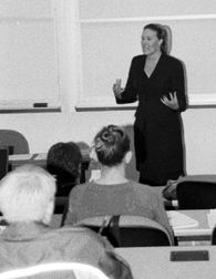 Course instructor Alexis Bonnell seeks to inspire students. Photo/Faith Lynn