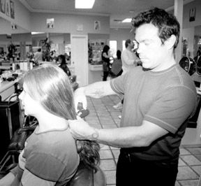 Senior Lisa Merritt donated 10 inches of her hair for the 'Locks for Love' program. Photo/Faith Lynn