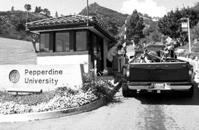 On Guard: Additional saftey precautions have been taken at Pepperdine. Photo/File photo