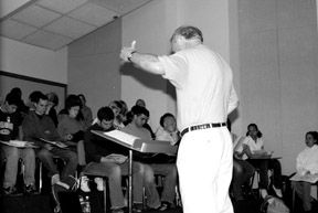 Director Milton Pullen leads the Concert Choir. Photo/Micah Kafka