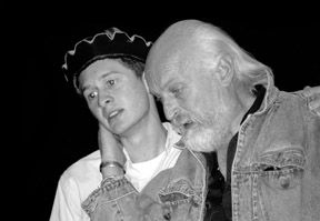 Brian Jones (left) and co-director Andrew Jarvis rehearse for next week's performance. Photo/Lindsay Baguio