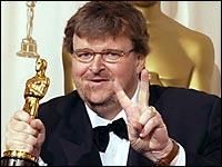 Michael Moore used his aceptance speech at the Academy Awards to voice his opinion on the war with Iraq.