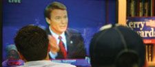 Students Watch Kerry on TV