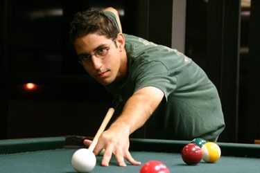 shooting pool