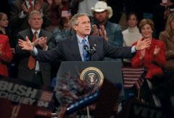 Bush gives acceptance speech