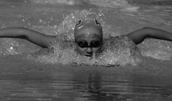 swimmer in water