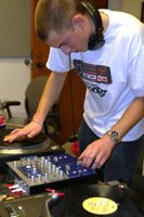 dj spins records