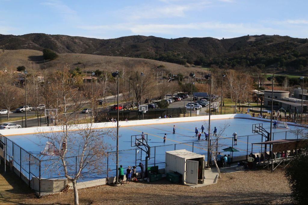 The rink at Juan Bautista de Anza Park in Calabasas.