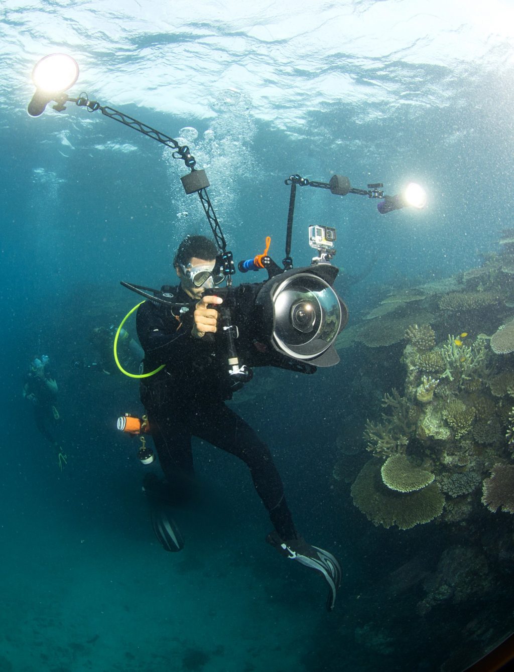 Director Jeff Orlowski filming on the GBR Photo by Richard Vevers © Chasing Coral.jpg