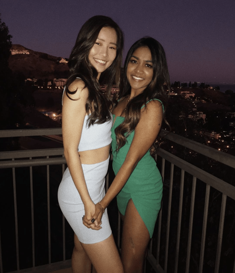Ipe (right) and friend Lydia Zheng (left) celebrate Tri Delta's fall formal in November 2019. In addition to being a member of Tri Delta, Ipe tutors for the Student Success Center and is a part of the Pre-Med Club.
