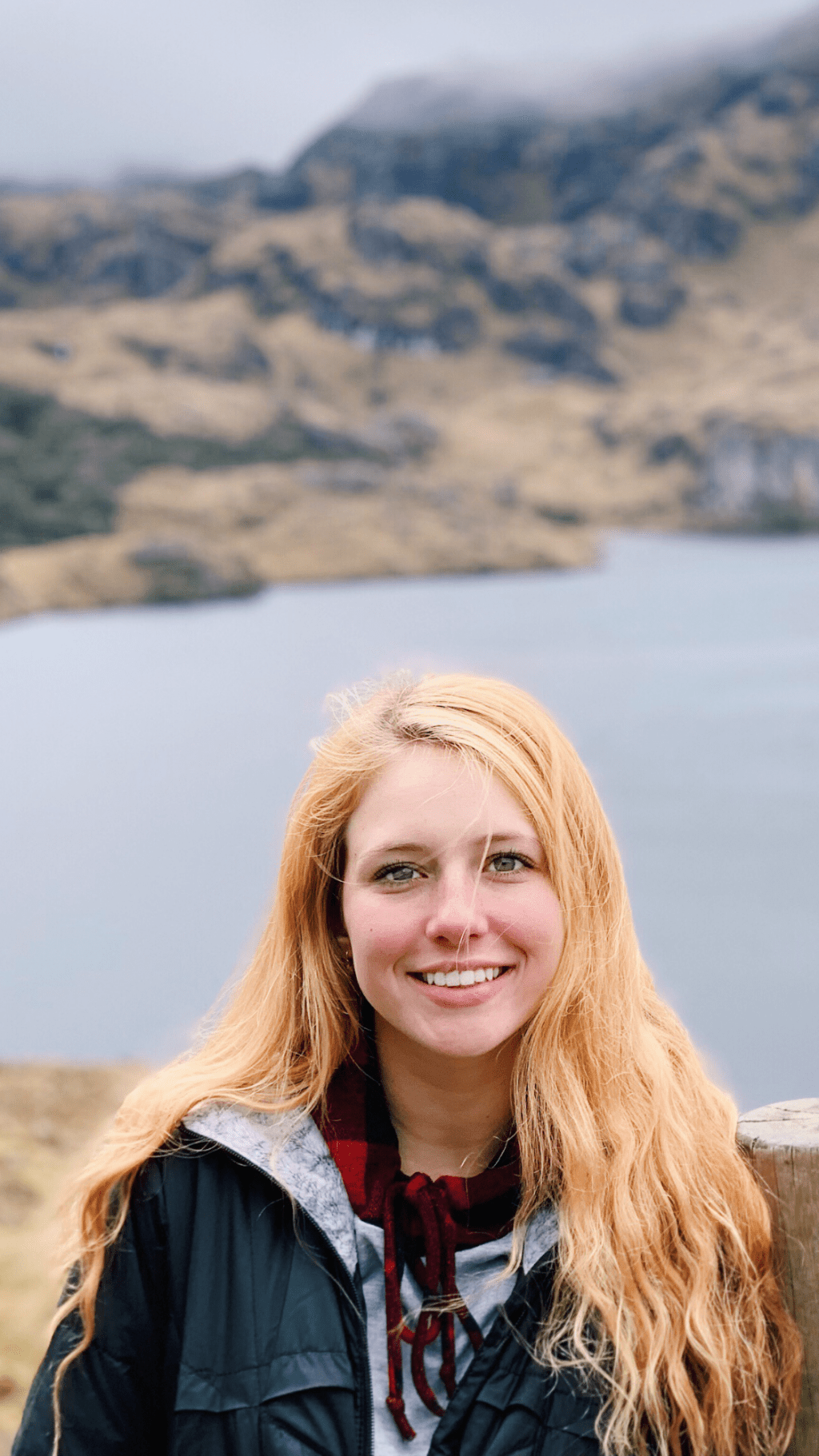 Cannon poses in Cajas, a national park in Ecuador. She visited her family in the country for the summer, as she is originally from Ecuador and moved to the United States when she was young.