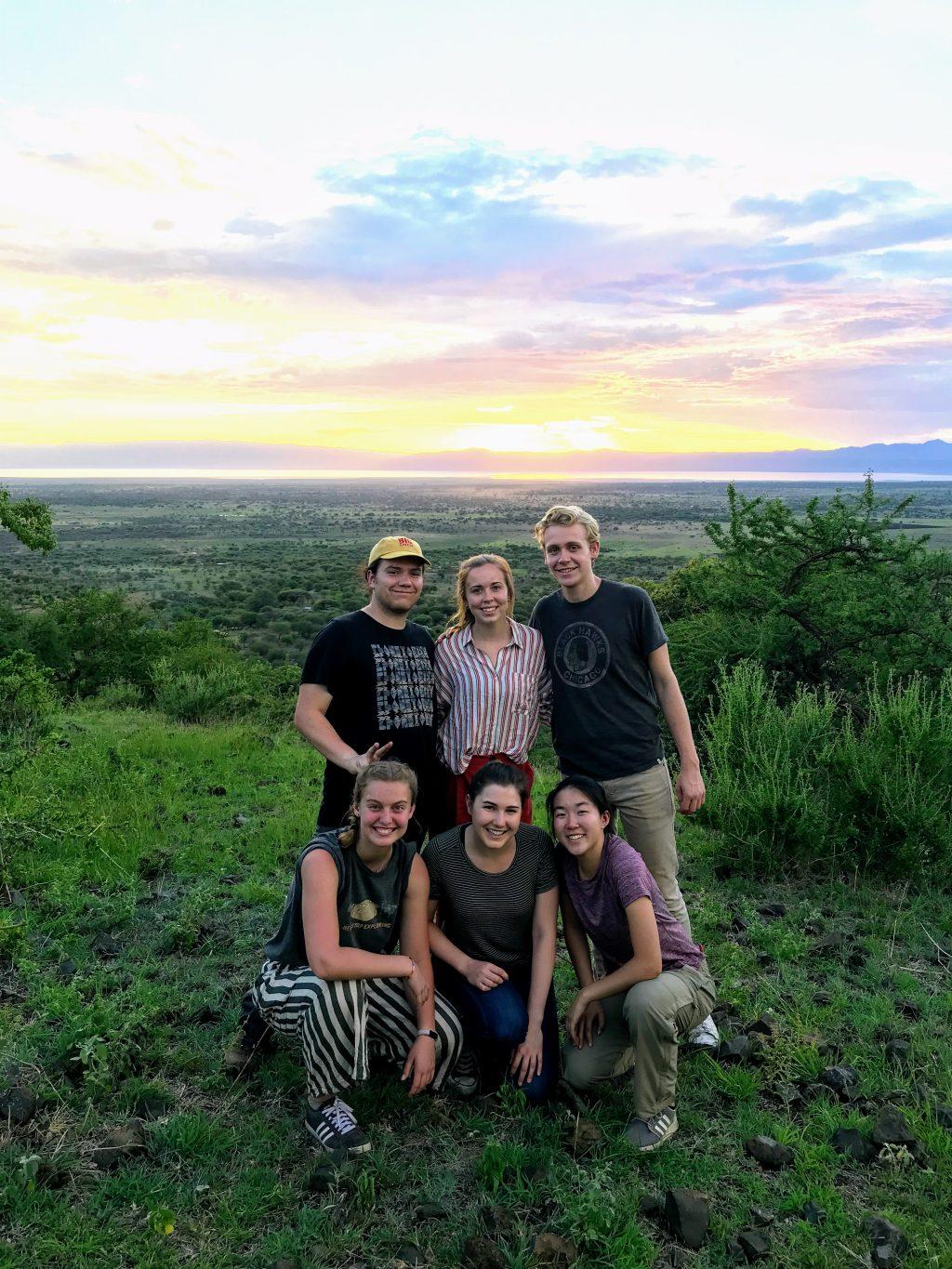 (From top left clockwise) Taylor Mathews, Nicole Huddleston, Andrew Beach, Aracelli Chang, Laiken Shaw and Cooper adventure in Tanzania during their study abroad educational field trip in February 2019. The writer said that one of her favorite Pepperdine experiences was the opportunity to study abroad in Lausanne, Switzerland.