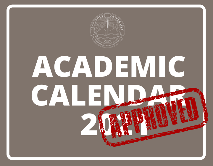 Pepperdine Finalizes Academic Calendar Pepperdine Graphic