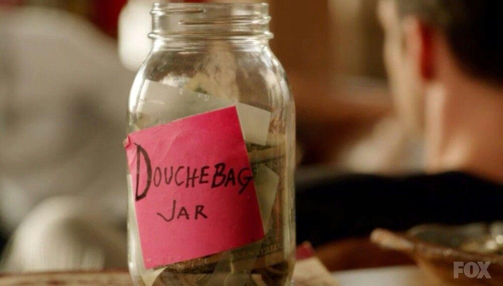 The characters in "New Girl" use what they call the "douchebag jar" as an encouragement to be better people. Much like swearing puts a dollar in a swear jar, the group of friends paid into this jar for being awful people. Photo courtesy of Fox