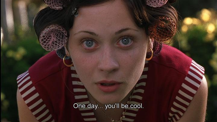 Anita Miller assures her little brother, William, that one day, he will be cool. Zooey Deschanel played Anita in "Almost Famous."