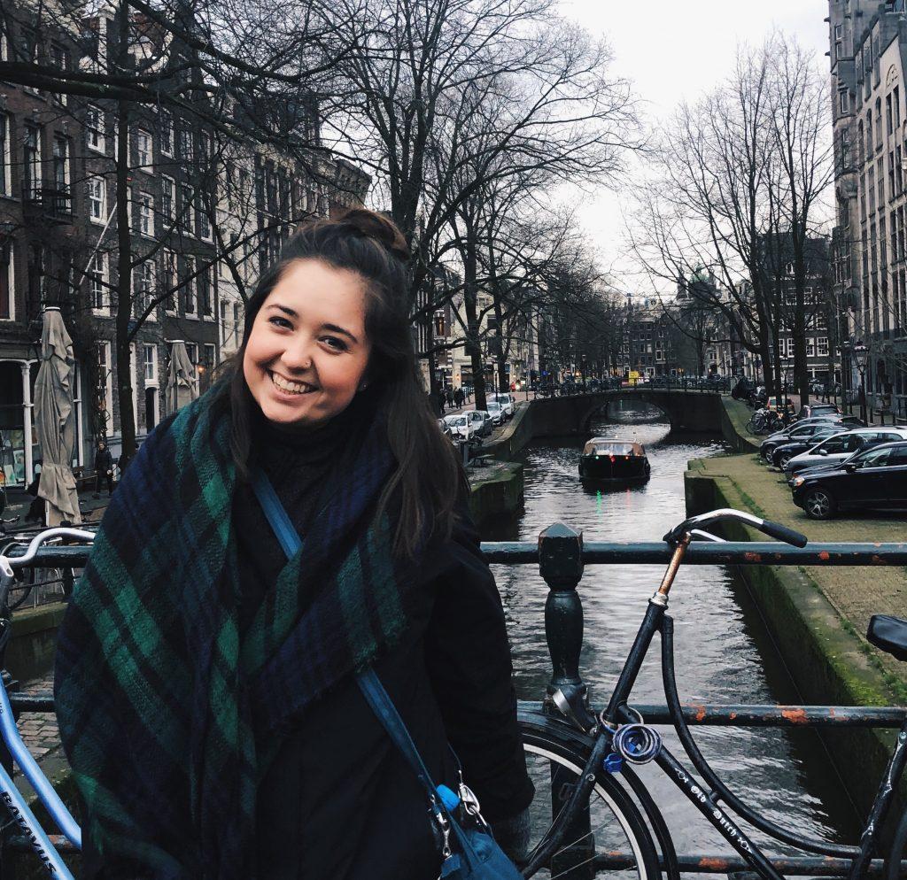 PAC Vice Chairperson Cassidy Woodward smiles while abroad in Amsterdam in February 2019. As a PAC member, Woodward said she enjoys representing students in important matters. Photo courtesy of Cassidy Woodward
