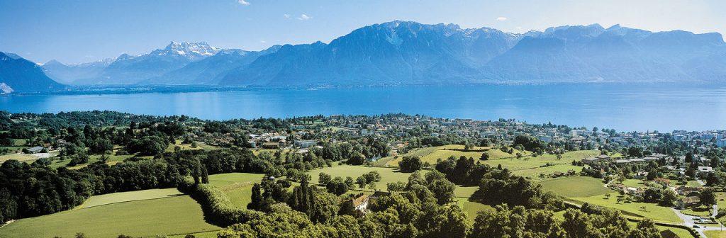 Chateau d'Hauteville overlooks Lake Geneva outside Vevey. The property's renovations will not finish until summer 2023, Pepperdine administrators predicted. Photo courtesy of Riviera Properties Switzerland