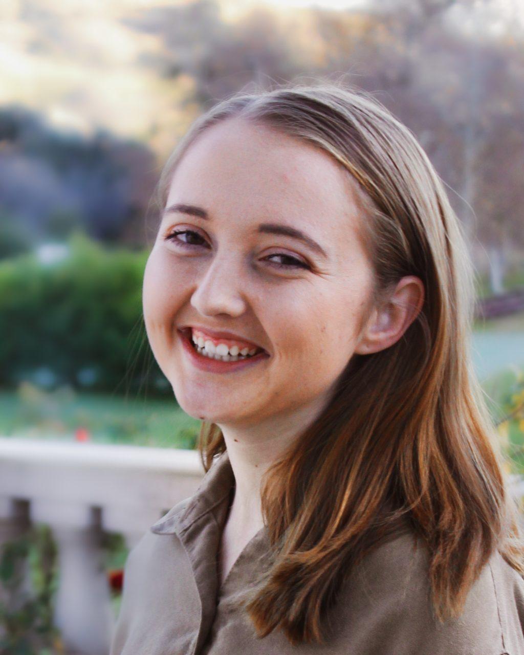 Senior Indiana Wilson poses for a headshot for "Polar Bears, Black Boys & Prairie Fringed Orchids." She played the mother and socialite Molly Castle.