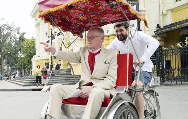 Jack takes Michael around Hanoi, Vietnam, on a special Vietnamese bicycle at the start of the first season. They wore different styles of clothing: Michael preferred a formal suit, while Jack loved casual pieces.