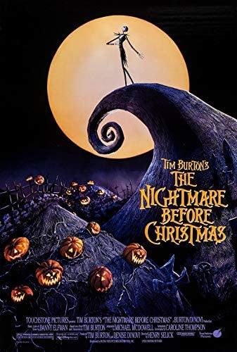 The official Oct. 13, 1993, movie poster shows Jack standing proudly atop Spiral Hill. Disney studio executives originally passed on the film, declaring that the film’s style did not fit its image.