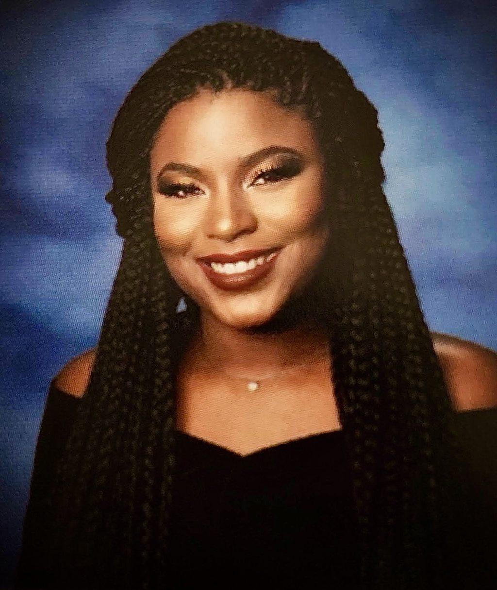 Djobaih smiles for her senior portrait for her graduation at Laguna Creek High School in Elk Grove, CA, in May. She said her dream is to become a psychiatrist, and she is hoping to work with younger children and adolescents.