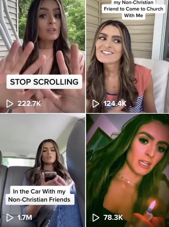 TikTok influencer Hailey Serrano has an array of TikToks with millions of views. She said she creates TikToks that integrate faith and comedy. Photo courtesy of Hailey Serrano