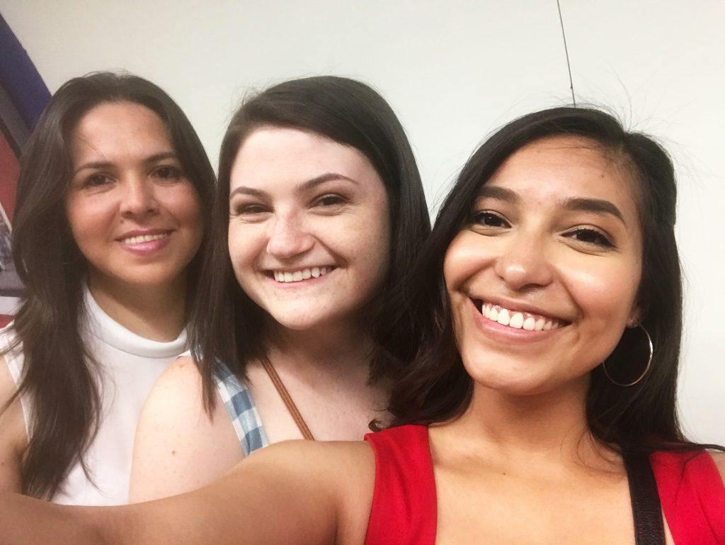 Kern (middle) smiles with her "madre Tina" (left) and roommate Olivia Perez (right) from her homestay in Madrid on June 27, 2019. Kern said one of the best parts of the Madrid program was the homestay, as it greatly improved her Spanish, and she made meaningful connections with the family. Photo courtesy of Karly Kern