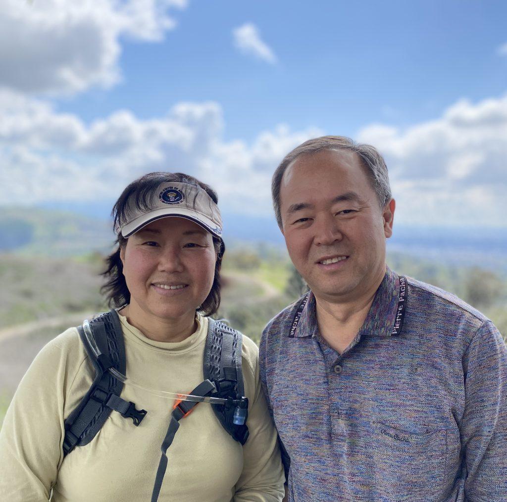 My parents smile together during a hike in California on March 21. They separately immigrated from South Korea and met each other in in the United States while working. Photo by Claire Lee