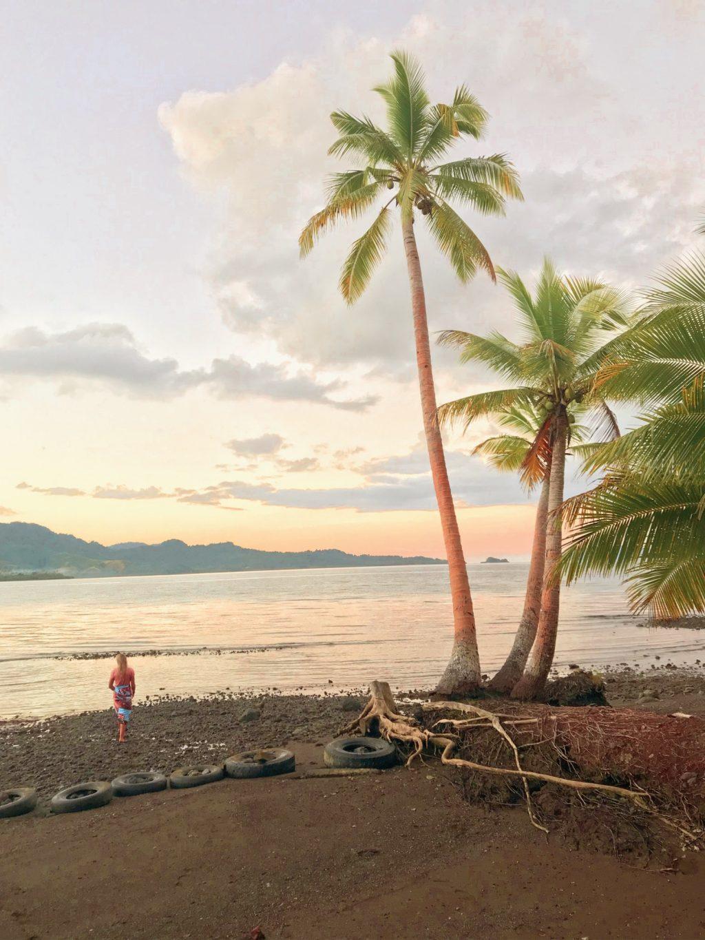 Armstrong walks on the beach on the island of Vanua Levu in Fiji in May 2019. Armstrong said she participated in the Pepperdine Medical and Service Mission in Fiji after spending a year abroad in Argentina.