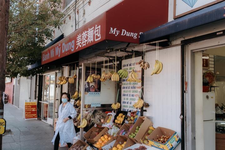 A restaurant-grocery store combination in Chinatown, LA, features pan-Asian dishes and Vietnamese sandwiches, rather than strictly Chinese food.