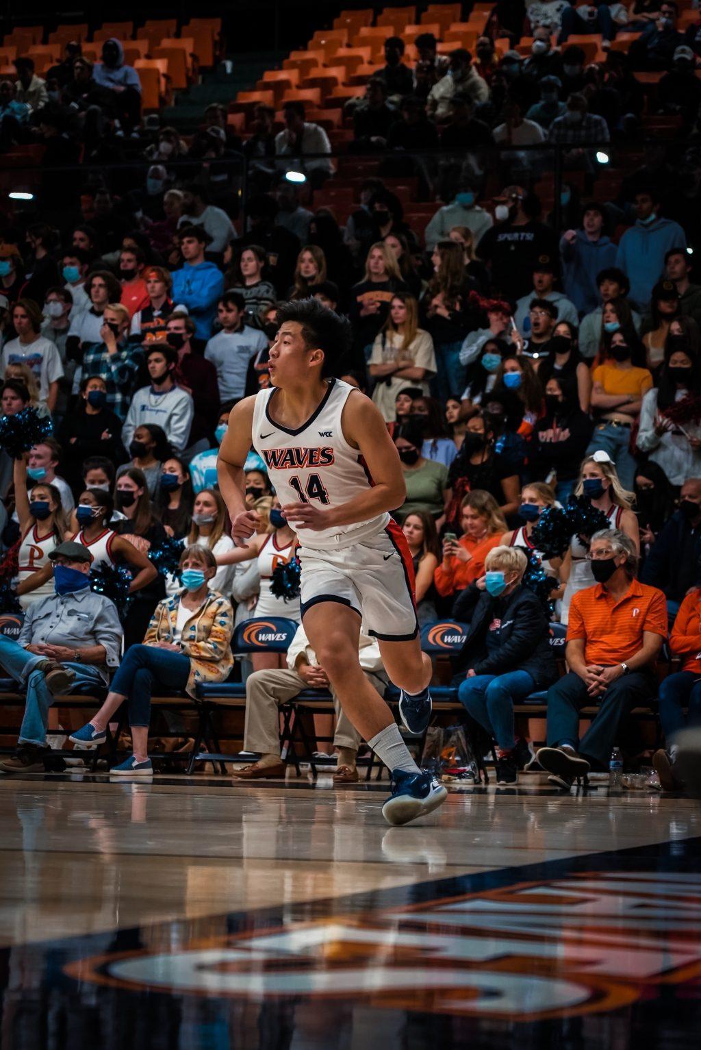 Yoon cuts to the basket versus Gonzaga on Feb. 16. Yoon said that one of the toughest things as a student-athlete is to have time management skills and be persistent.