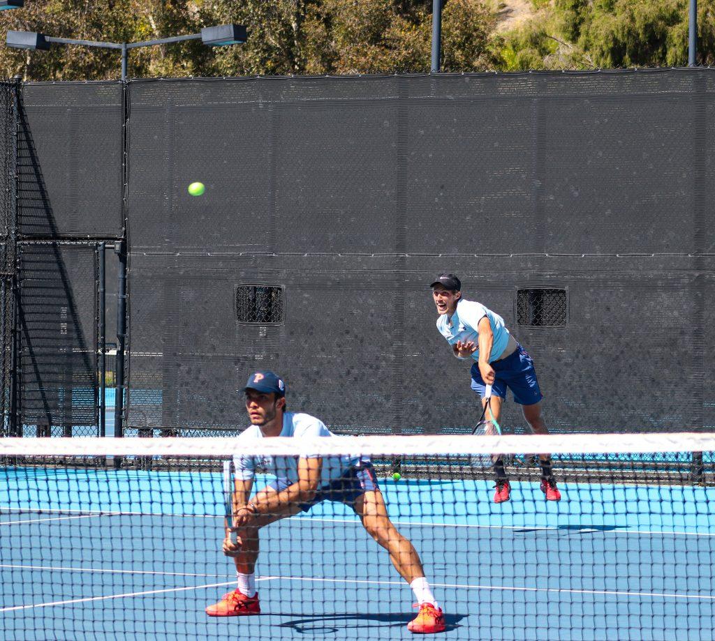 (Player Name), Tennis Match against Texas, Tennis Court, 3/18 photo by Denver Patterson