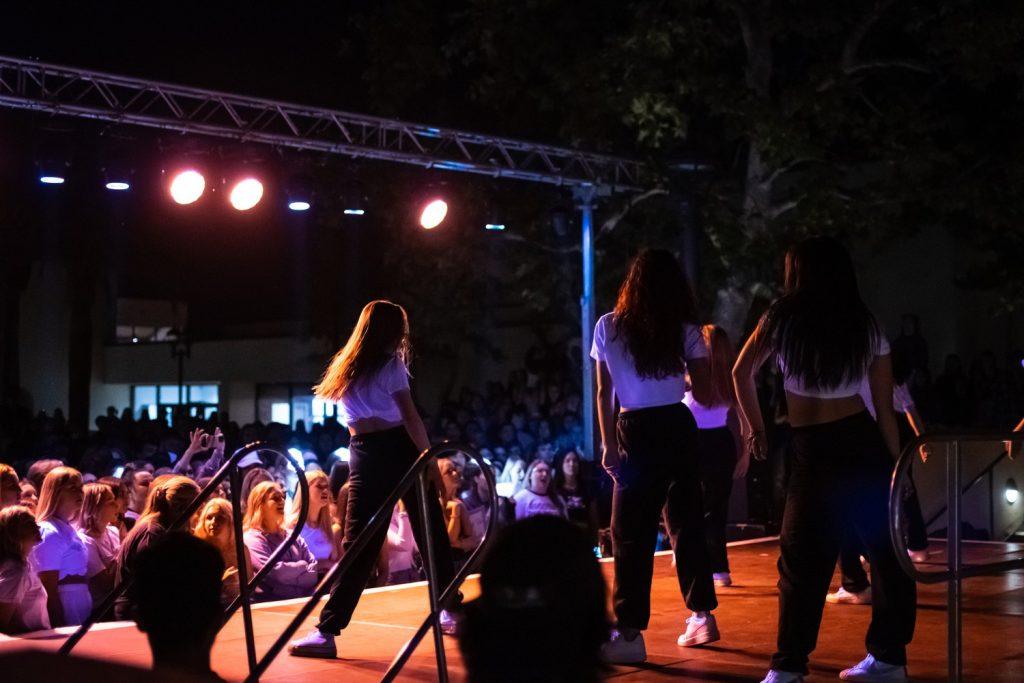 Students dance in the PUTYCD competition. Psi Upsilon hosted the event as their annual philanthropy.