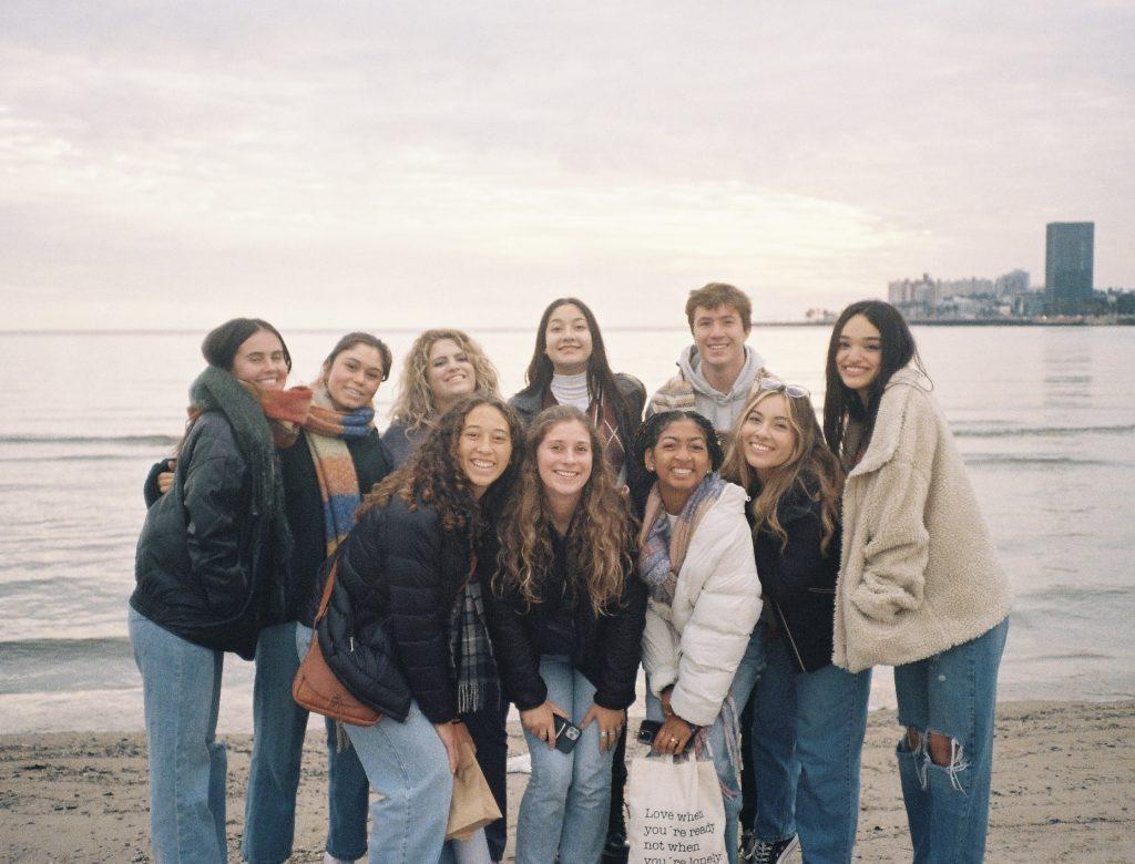 My friends, my community, pose at a beach in Montevideo, Uruguay during sunset on May 28. A group of us took a trip to Argentina's neighboring country by boat the second weekend of the program.