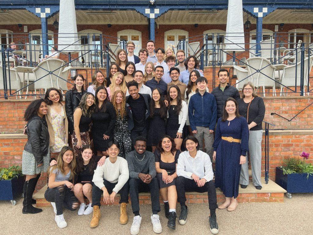 The entire London spring group finishes their end-of-the-year banquet at The Queen's Club in West Kensington, London on April 13. I studied abroad in London during the spring of my sophomore year. Photos courtesy of Beth Gonzales