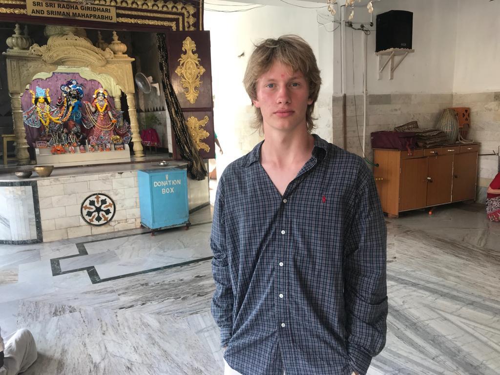 Kingston poses for a photo just outside of Deli, India in July 2019. Kingston said he traveled through India on a spiritual quest. Photo courtesy of Rama Kingston
