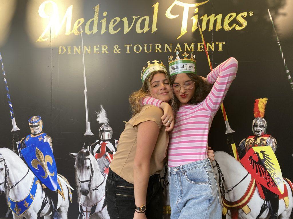 My childhood best friend Lina and I strike a pose before heading into Medieval Times in Buena Park, Calif., on July 8. We have visited Medieval Times many times and it has become a staple in our friendship.
