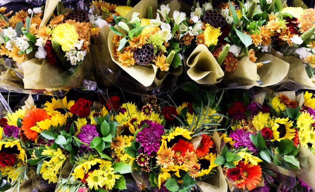 Fall flowers at Costco