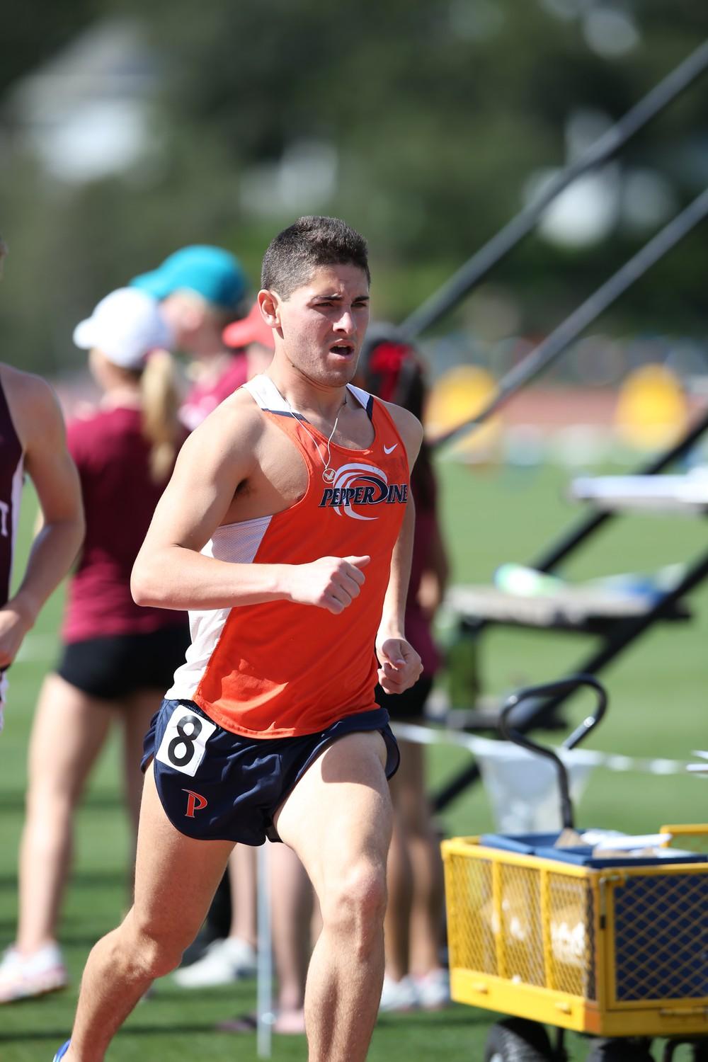 Aston runs for Pepperdine Track in 2013. Aston said he has evolved much as a person since his graduation in 2014. Photo courtesy of Pepperdine Athletics