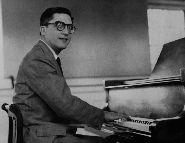 Professor Jessica Cail's grandfather, Peter J Re, playing the piano. Re was a graduate of Julliard, professor of music at Colby College and conductor of the Bangor Symphony Orchestra, wrote Cail in a Feb. 18 email to the Graphic. Photo courtesy of Jessica Cail