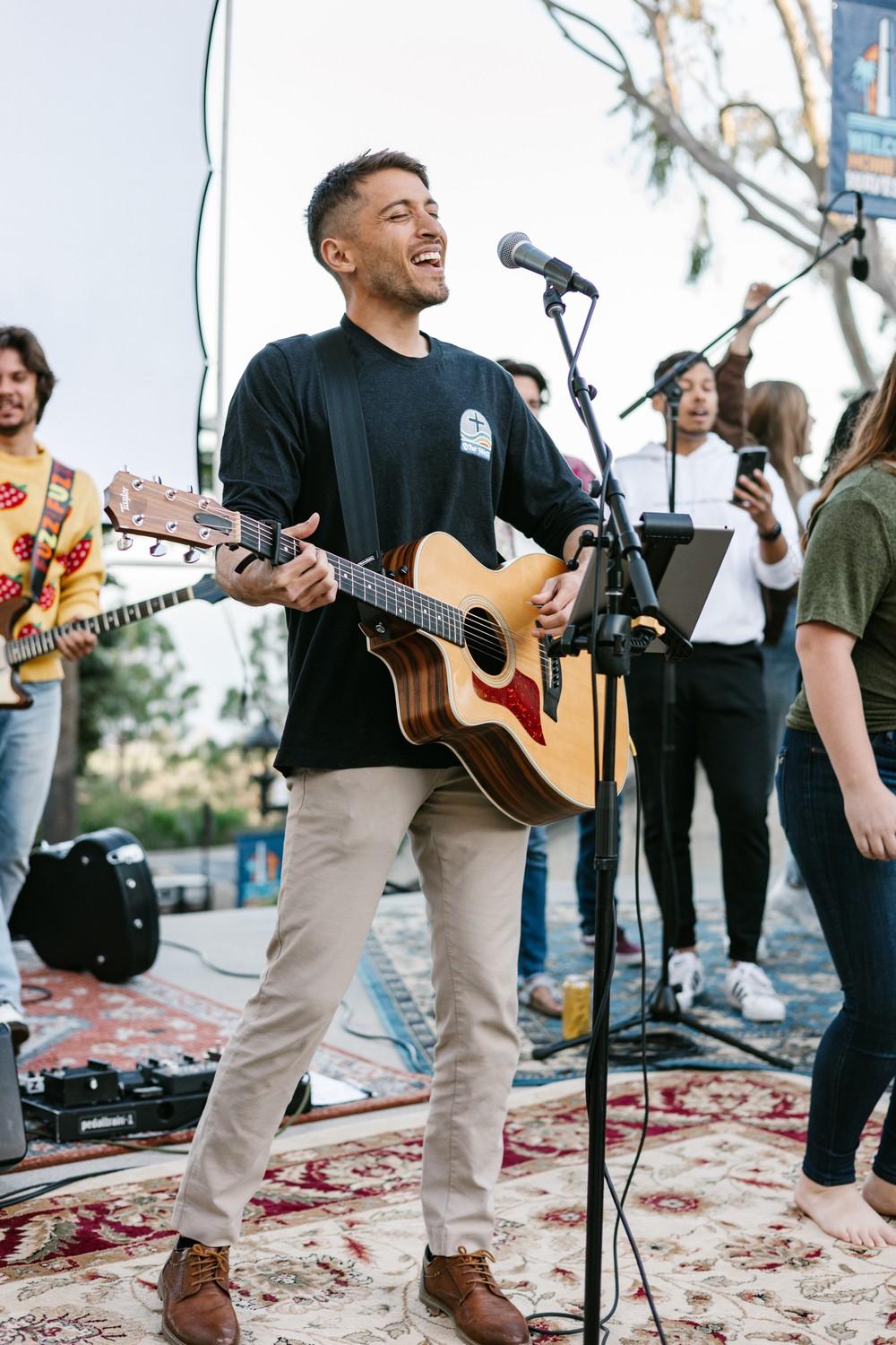 Ko Ku leads worship often at The Well and said he has been serving as a worship leader for over 12 years. Photo courtesy of Ko Ku